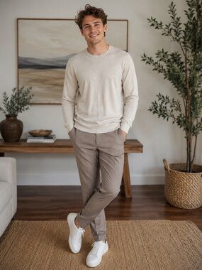 Hugo Boss Oat/Cream Sweater
